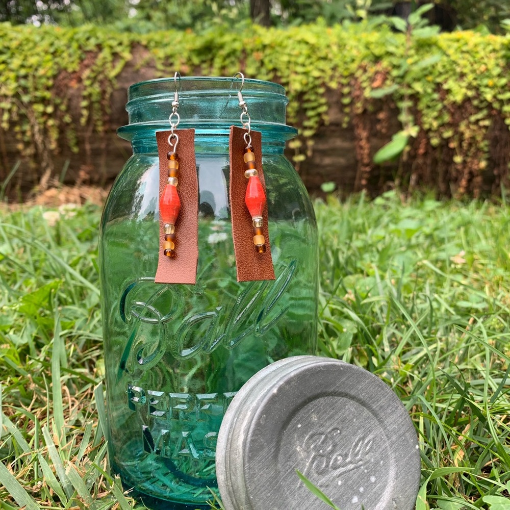 Handmade Leather Earrings